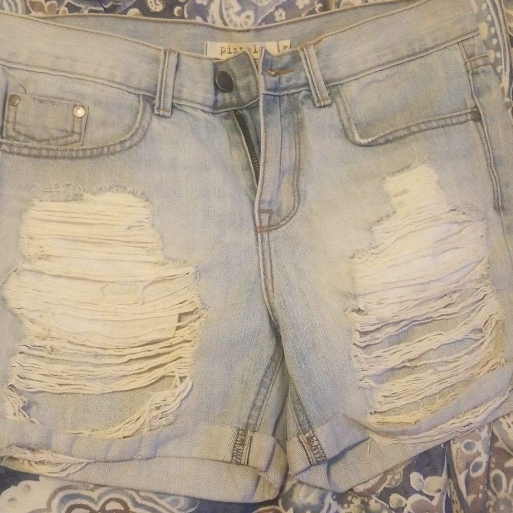 Super Distressed Denim shorts